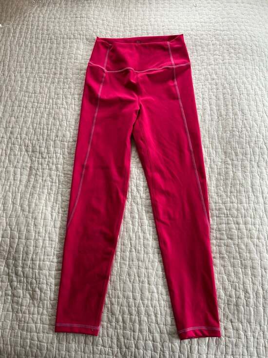 J.Crew Active High-Waisted 7/8 Leggings in Vibrant Pink Size Small - Picture 2 of 8